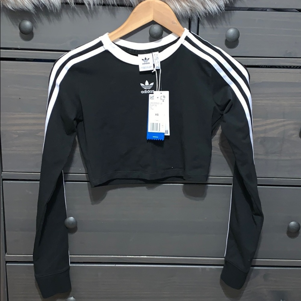 SOLD Adidas 3-Stripes Crop Top - Picture 2 of 5
